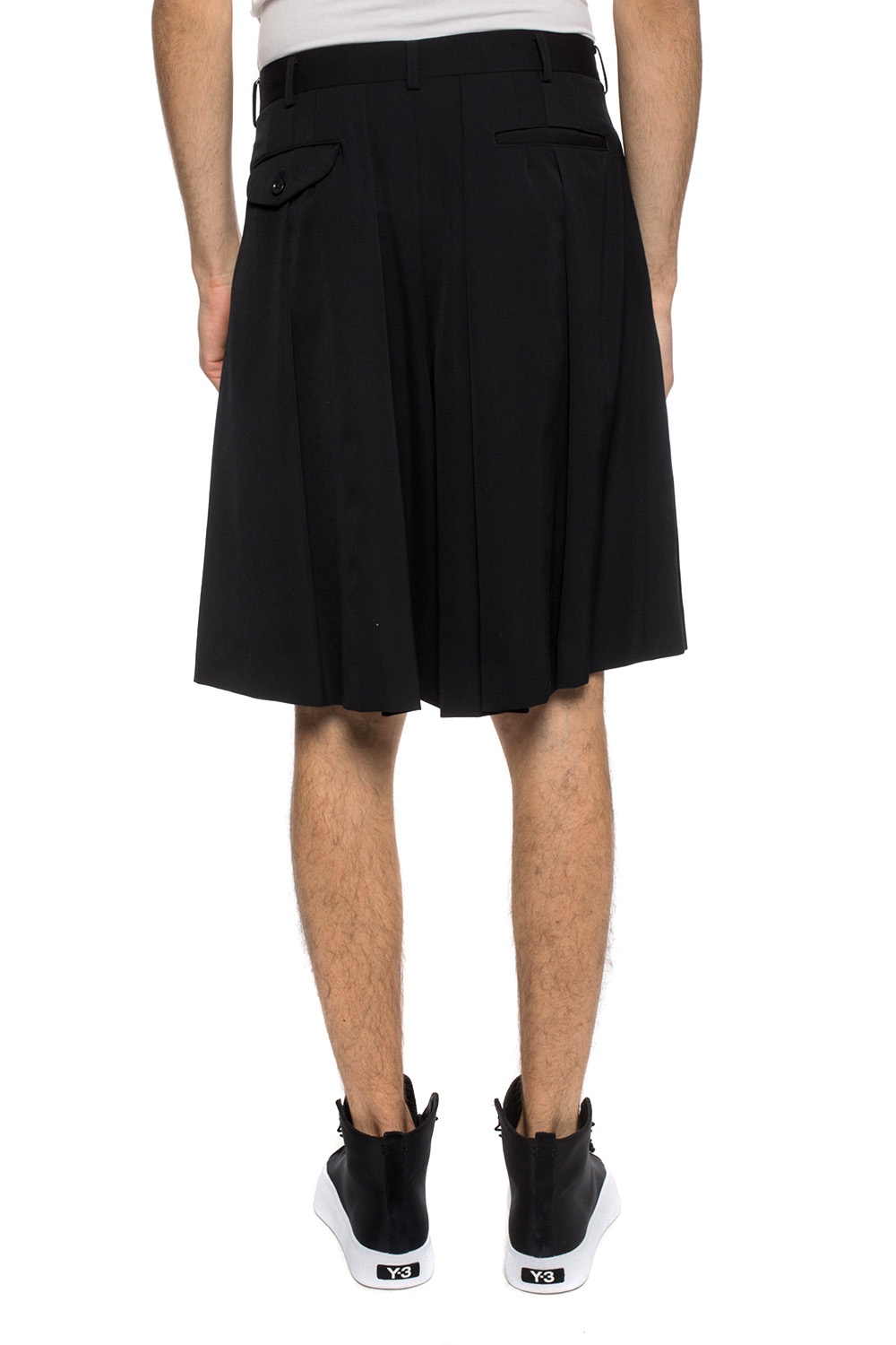 Black Oversize pleated shorts Comme des Garçons Homme Plus - Vitkac GB